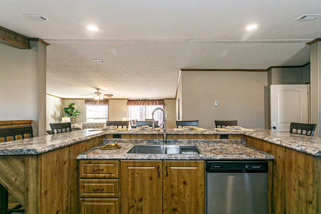 Doublewide h-3672-43a kitchen home features