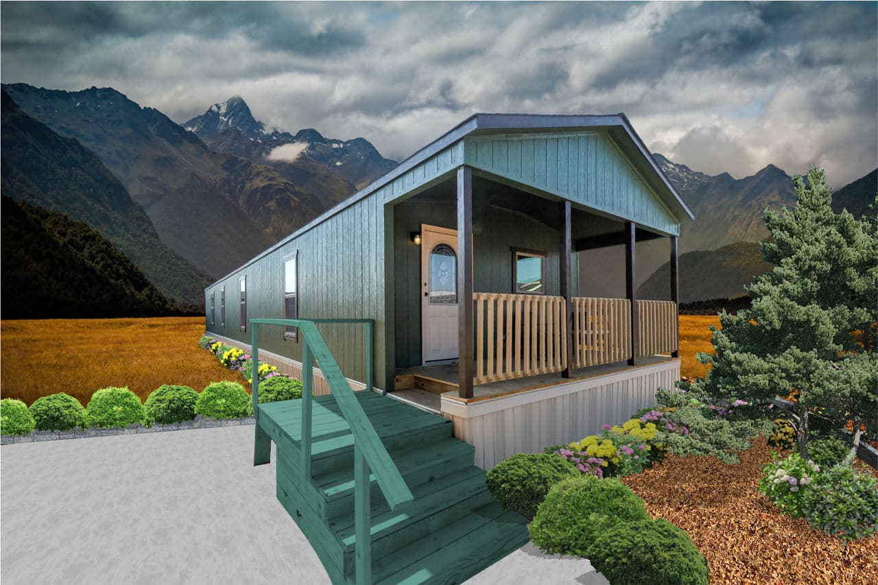 Heritage h-1680-32flp elevation and exterior home features